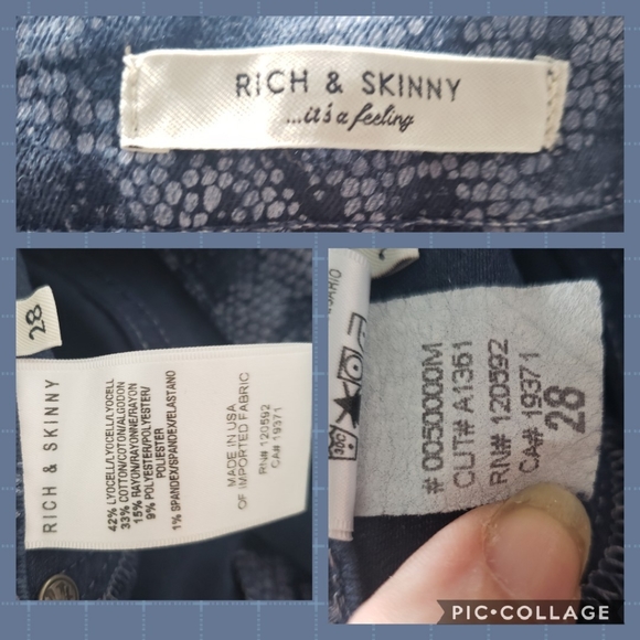 Rich & Skinny Marilyn Python Print Skinny Jeans - Picture 5 of 6